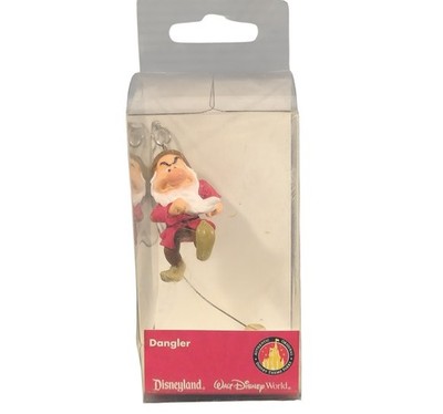 Disneyland Walt Disney World Vintage Snow White Grumpy Dangler with Box NOS