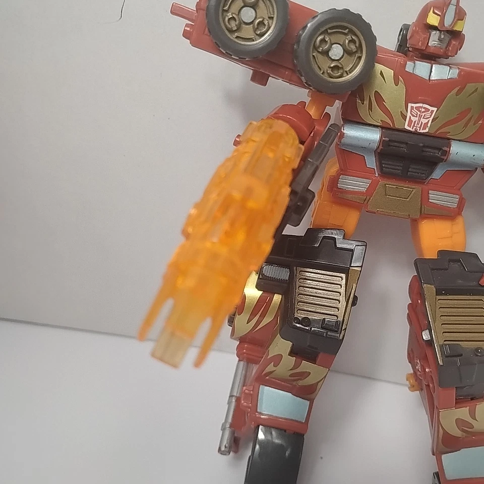Transformers Energon Rodimus incomplete Hasbro 2004 Deluxe Class Powerlinx - Image 4 of 4