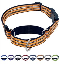 Martingale Dog Collars with Quick Release Buckle, Heavy Duty Nylon Reflective...