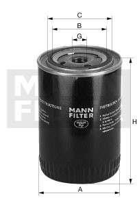 W 950/1 ENGINE OIL FILTER MANN-FILTER NEW OE REPLACEMENT - Picture 2 of 5