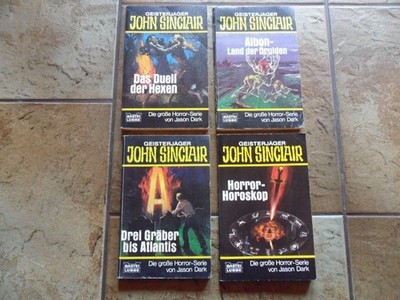 4 x John Sinclair Taschenbücher