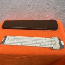 Eugene DIETZGEN Slide Rule Vector Log Log B-1725 Japan  w/ Nice Leather ...