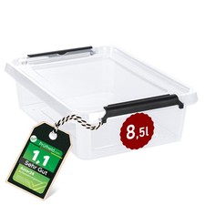 Aufbewahrungsbox Deckel Kunststoffbox Stapelbox Lagerbox Regalbox Transparent