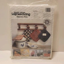 VTG Sealed Granny Square Lapweaving Starter Kit NOS 1985 Easy Craft Gift