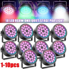 10x 270W RGBW 18 LED Par Light Quiet Stage Lighting DMX for DJ Disco Club Party