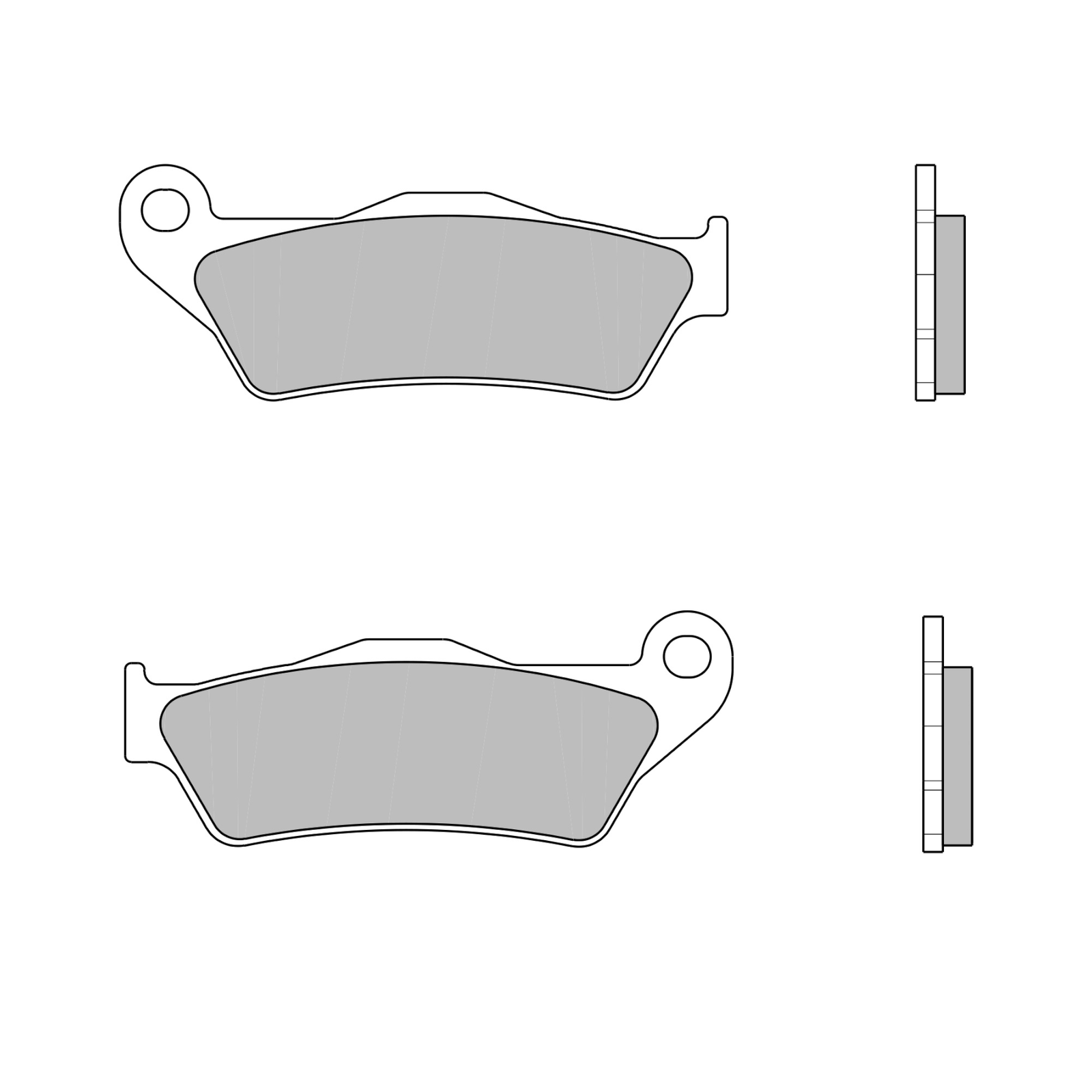 Brake Pads for DUCATI 937 DESERT X RALLY ABS 2024 Rear SA Street Brembo