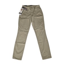 Banana Republic Womens High Rise Twill Pant Olive Green Slim Straight Size 2 NWT
