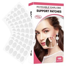 100/200pcs Clear Earring Support Patches Invisible Ear Lobe Protectors
