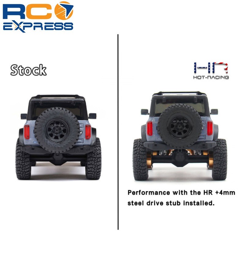 Hot Racing Axial SCX30 +4mm Steel Drive Stub Axles SXTY39AW04 | eBay