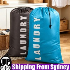 Laundry Bag Travel For Dirty Clothes Camping Drawstring Closure Washing Machines
