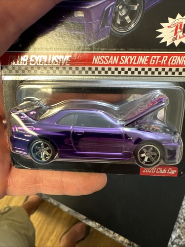 Hot Wheels Redline Club Nissan Skyline GT-R (BNR34) Diecast Vehicle Purple - Picture 8 of 8