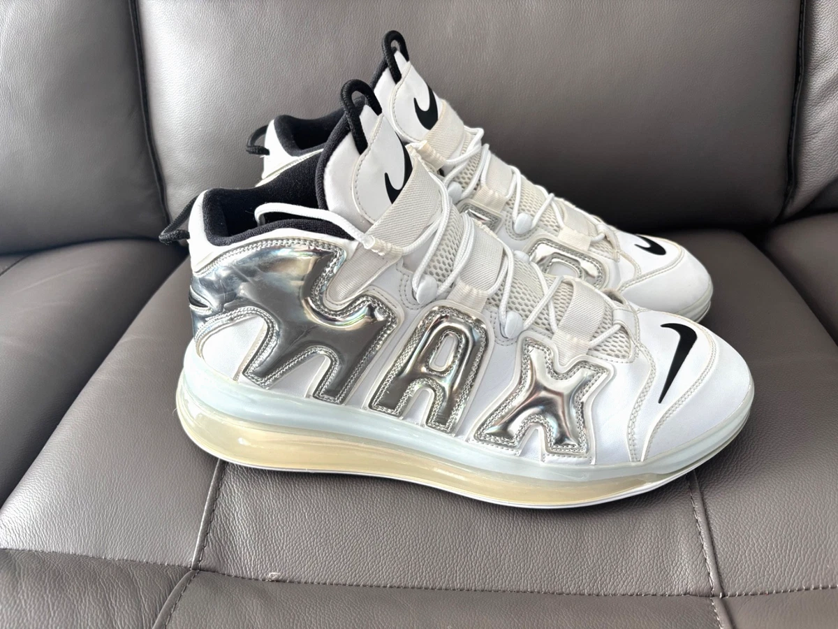 NIKE AIR MORE UPTEMPO 720 ホワイト シルバー モアテン Nike Air More Uptempo 720 QS Chrome for Sale | Authenticity