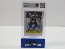 MIKE MODANO SIGNED 1990-91 Kraft #34 BAS BGS SLAB AUTO 10 North Stars Dallas RAR