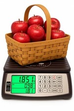 Commercial Price Computing Scale 66lb/30kg 1g Waterproof Rechargeable Food Deli