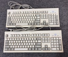 2 Vintage IBM Keyboard PS/2 104-Key KB-8923 Untested