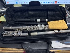 MENDINI MFE-N FLUTE with Mendini Case good used condition L K 