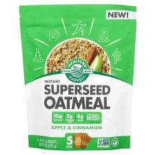 Instant Superseed Oatmeal, Apple & Cinnamon, 5 Packs, 1.8 oz (51 g) Each