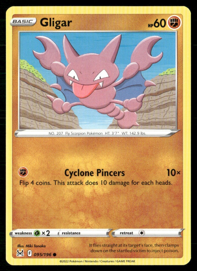 2022 Sword & Shield - Lost Origin Gligar Basic/Common #95