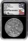 2021 SILVER EAGLE HERALDIC EAGLE TYPE 1 LAST DAY OF PRODUCTION NGC MS70 MERCANTI