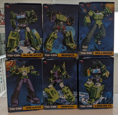 ToyWorld CONSTRUCTOR/DEVASTATOR Masterpiece Complete TW-C01/C02/C03/C04/C05/C06