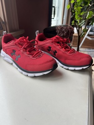 Under Armour Charged Assert Athletic Sneakers Men's Red Size 9.5