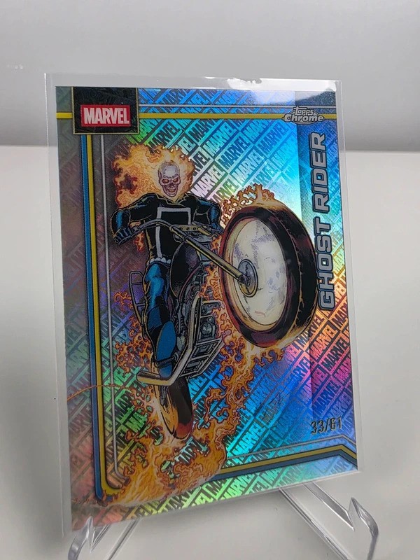 Ghost Rider 041 Marvel Logofractor 33/61 Marvel Topps Chrome 2026 Numbered