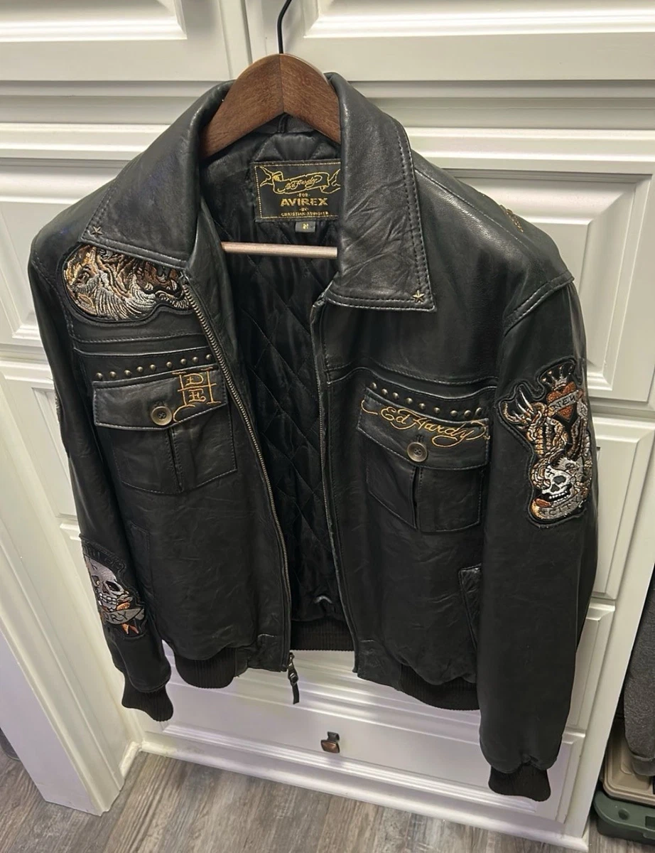 Ed Hardy Leather Jacket products for sale | eBay