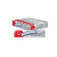 Airheads Candy, White Mystery Flavor, Individually Wrapped Full Size Bars, 0.55
