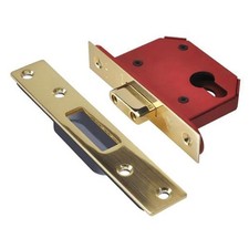Image of UNION StrongBOLT 21EU EUS-PB-3.0 Euro Deadlock Plated Brass 81mm 3in