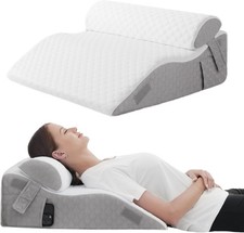 2PCS Wedge Pillow for Sleep Apnea,Wedge Pillow for Acid Reflux,Independent Memo