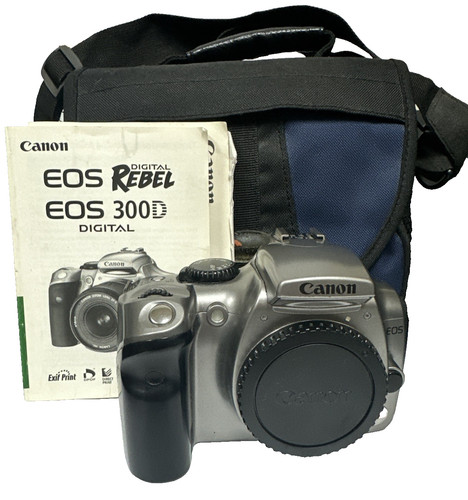 Canon EOS Digital Rebel / 300D DSLR 6.3MP - Camera Body Only & Battery