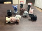 Crystal Carving Lot. Grinch Raccoon Monkey. Lapis Jade Pink Opal Black Obsidian. — photo 1