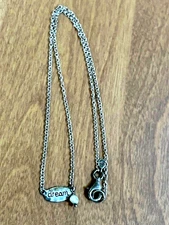 SILPADA N2402 Sterling Silver Pearl Oval Dream Pendant Necklace