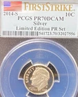 2014 S SILVER PROOF LIMITED EDITION ROOSEVELT DIME 1st STRIKE PCGS PR 70 DCAM