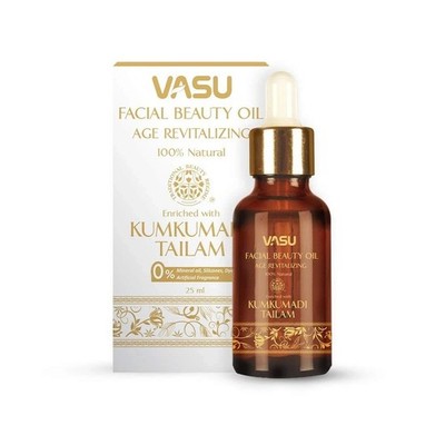 Vasu Facial Beauty Oil angereichert mit Kumkumadi Tailam Natural Face Oil 25 ml
