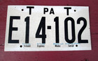 Temporary License Plate Pennsylvania PA Cardboard Expires 1968 E14-102 — photo 1