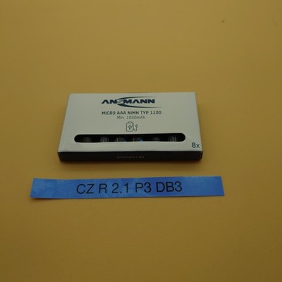 ANSMANN Akku AAA 1050mAh NiMH 1,2V - wiederaufladbar, hohe Kapazität (8 Stück)