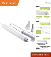 Heavy Duty Pneumatic Screen Storm Door Closer White 10.5" Alloy Steel