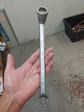 WGB DIN 838 19 x 22 Doppelringschlüssel  Ringmaulschlüssel Germany Chrom Neu