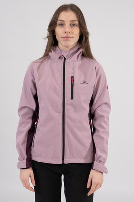 ATHL DPT. Maya Damen Softshelljacke, wasserabweisende Funktionsjacke mit Kapuze