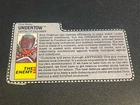 gi joe lot File Card 1990 Undertow Great Condition