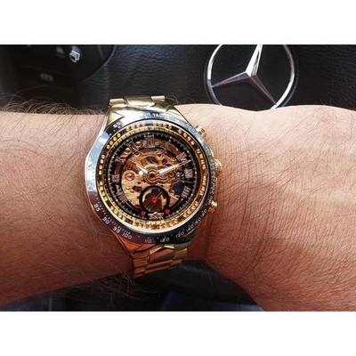 Jacob Mechanical Sport Bezel Fashion Automatic Skeleton Men s Watch