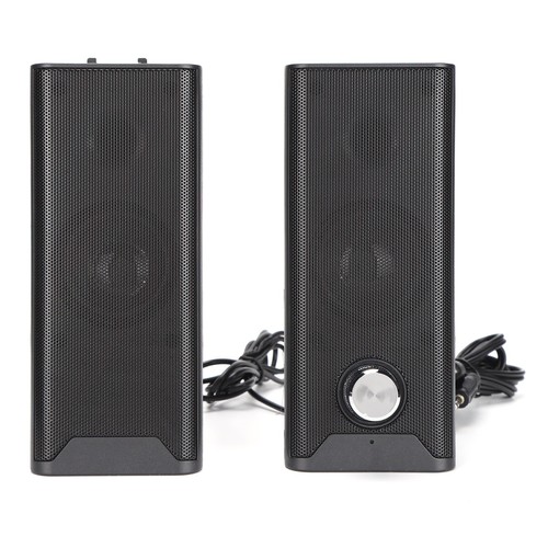 Computer Speakers Wired Multimedia Mini Strip Desktop Stereo Speaker With AM - Afbeelding 4 van 23