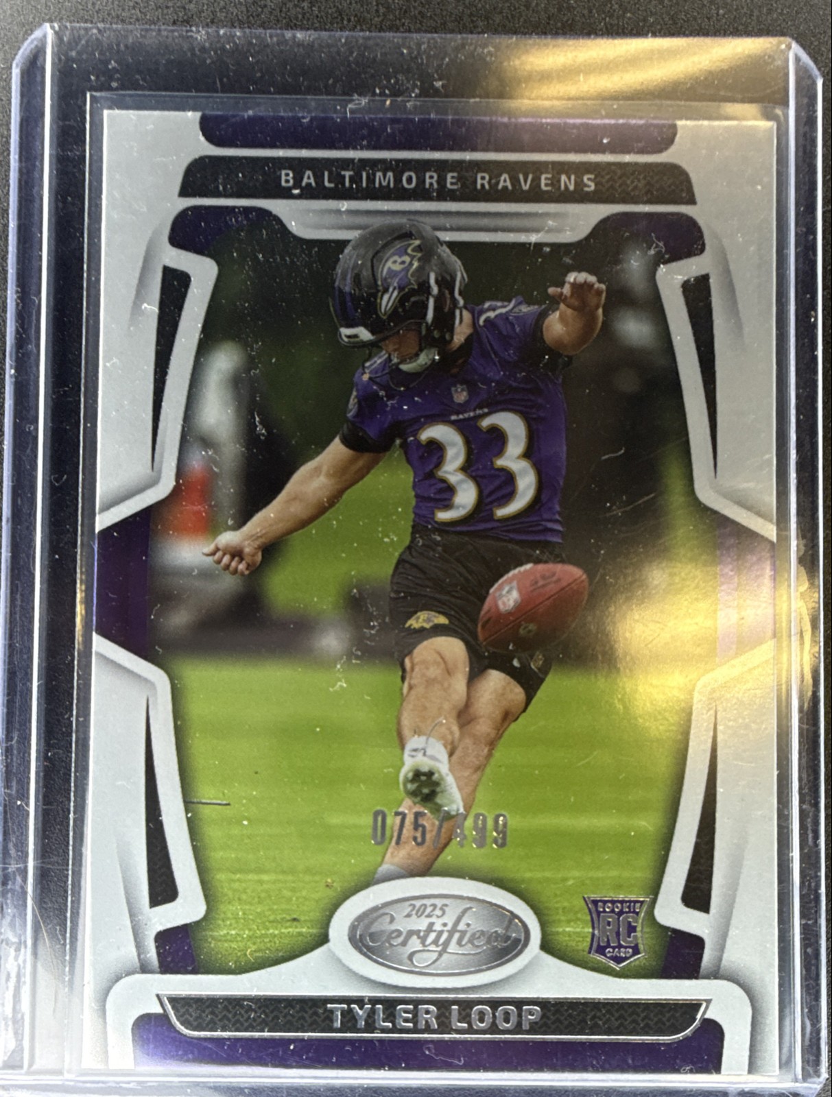 2025 Panini Certified - Rookies Tyler Loop #175 /499 (RC) SN Ravens