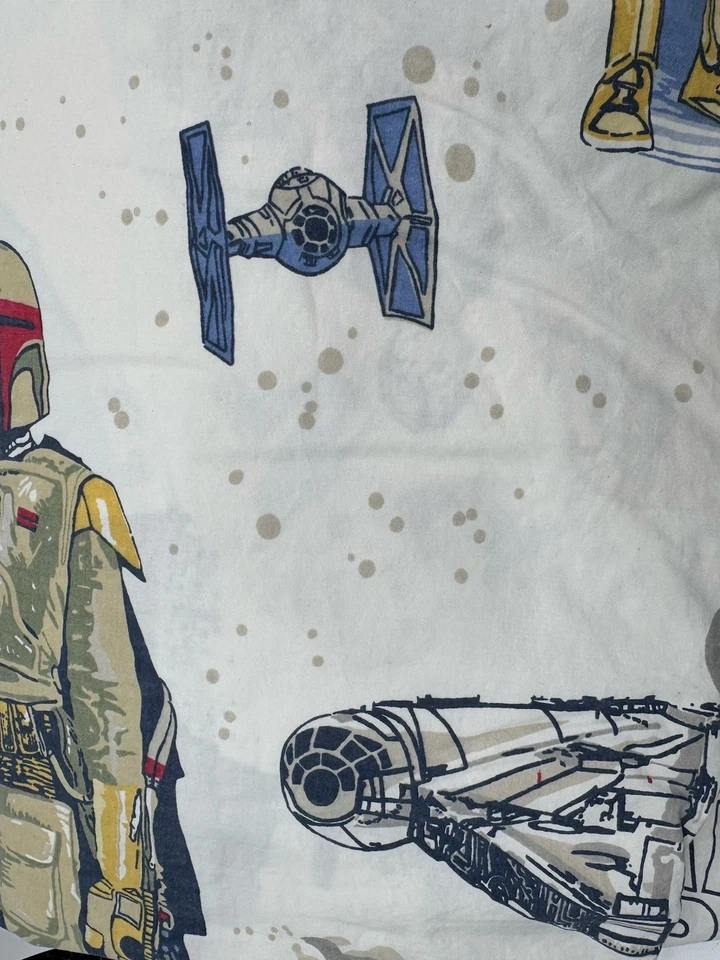 Juego de sábanas Pottery Barn Kids Star Wars A New Hope 4 piezas tamaño completo 2 estuches estándar Foto 3 de 4