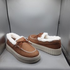 Skechers Cozy Ojai Moccasin Slippers Women's 8M Chestnut A249