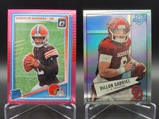 Shadeur Sanders and Dillon Gabriel - 2 Parallel Rookie Card Lot 2025 SHARP!