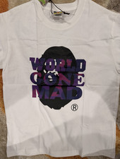 A Bathing Ape BAPE White World Gone Mad Ape H...