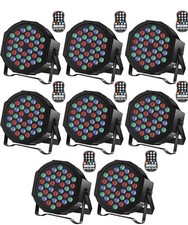 Holdlamp Rechargeable Par Lights 36W RGB Battery Powered, Wireless LED- 8 Pack