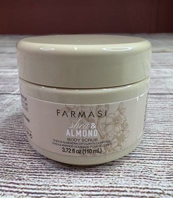 FARMASI SHEA & ALMOND LIMITED EDITION BODY SCRUB 110ml 3.72oz GENUINE Brand New